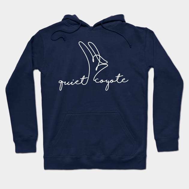 quiet coyote Hoodie by splode